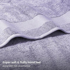 BIOWEAVES 100% Organic Cotton Bath Sheet Set of 2 | Soft Oversized Bath Towels | 700 GSM Premium Bath Towel Sheet Set GOTS Certified - Lavender