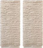 SKL Home CloudSoft Cotton Luxury 2-Piece Hand Towel Set, Oatmeal