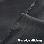 FUTEI Black Chenille Decorative Throw Pillow Covers 24x24 Inch Set of 2,Soft Embossed Striped Textured European Cushion Case,Modern Home Decor for Couch Bed Living Room