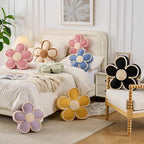 Flower Pillow Yellow Flowers Shaped Cushion Decorative Daisy Pillow for Bed Couch Cute Throw Pillows