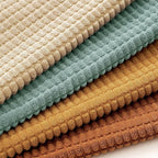 MIULEE Boho Farmhouse Decorative Pillow Covers 16x16 Inch Set of 4 Rustic Modern Fall Home Decor Couch Home Decor Couch Throw Pillows Summer Corduroy Pillowcases for Sofa Living Room Bed Orange/Teal