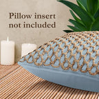 Boho Living Jada Decorative Throw, (1) 12" x 20" Pillow Cover, Light Blue