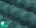American Soft Linen Premium 3 Piece Towel Set, 1 Bath Towel 1 Hand Towel 1 Washcloth, 600 GSM 100% Cotton Turkish Towels for Bathroom, Teal Towel Set