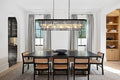 Wellmet Crystal Chandelier 47 inch, 11-Light Modern Smoke Grey Rectangular Crystal Chandelier Ceiling Hanging, Linear Chandeliers Light Fixture for Living Room, Dining Room, Bedroom, Kitchen Island