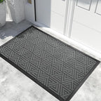 Yimobra Extra Large Door Mat 60x32, All-Weather Waterproof Non-Slip Welcome Matt Outdoor, Heavy Duty Non Slip Doormat for Entryway for Patio and Garage Indoor, Easy Clean, Grey
