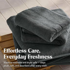 Brooklinen Super-Plush Turkish Cotton Washcloths Set of 2 Cotton, 820 GSM, Highly Absorbent, Machine Washable, Perfect for Home & Bathroom (13" x 13", Slate Grey)
