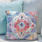 Snycler Antique Boho Hereke Rug Print Boho Throw Pillow Cover 16x16 Inch Set of 2 Double Sided Decorative Soft Throw Pillow Case Cushion Case for Home Decor Living Room Bed Couch Car