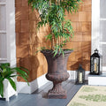 SAFAVIEH Outdoor Collection Paven Traditional Brown Planter (Fully Assembled)