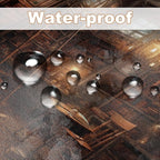 Vintage Medieval Library Shower Curtain Antique Room for Study Theme Bathroom Bathtubs Fabric Shower Curtain Set with 12 Hooks 36x72 inches Polyester Machine Washable, Yellow and Black
