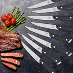 imarku Steak Knives, Steak Knives Set of 8, Serrated Steak Knife Set with Pakkawood Ergonomic Handle, Japanese HC Steel Steak Knife and Gift Box, Birthday Gifts for Women and Man
