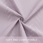 3D Embossed Pattern Shower Curtain, Simple and Chic Pattern Vintage Curtain for Bathroom, Waterproof Fabric Shower Curtains with Hooks, 72 W x 72 H, Lavender