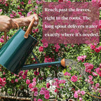 Metal Watering Can with Removable Spout, 1.5 Gallon Large Watering Cans for Plants, Galvanized Steel Gardening Water Can for Indoor & Outdoor Use, Watering Pot with Ergonomic Movable Handle(Green)