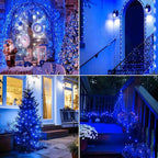 Joomer Battery String Lights, 2PACK Total 32FT 100 LED Battery Operated String Light, Twinkle Fairy Lights with Timer for Home, Garden, Store, Party, Holiday, Indoor Decor (Blue)