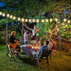 Lightdot Outdoor String Light Poles, 9FT Metal Patio Light Poles Post for Outside with Fork for Outside Hanging Backyard Garden, Deck Lighting Stand for Parties, Wedding, Halloween Decor -3Pack