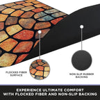 ubdyo Unique Design Door mat - Low Pile Front Doormat Outside Entrance for Efficient Dirt Trapping - All Weather Front Door Mat Indoor Entrance - Anti Slip Welcome Matt Outdoor - (36" x 24", Red)