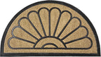 ubdyo Front Door Mat - Low Pile Front Door Mat Outside Entrance - Muddy Dirt Trapping Welcome Matt Outdoor - Rubber Backing Anti Slip Indoor Doormat Entrance, 29" x 17", Bright Yellow