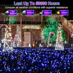 750 LED Christmas Lights Outdoor Use, 246ft 8 Lighting Modes Fairy Lights for Outside, Christmas Tree Lights Outdoor IP44 Waterproof for Xmas Patio Yard Fence Deck Balcony Garden DecorBlue