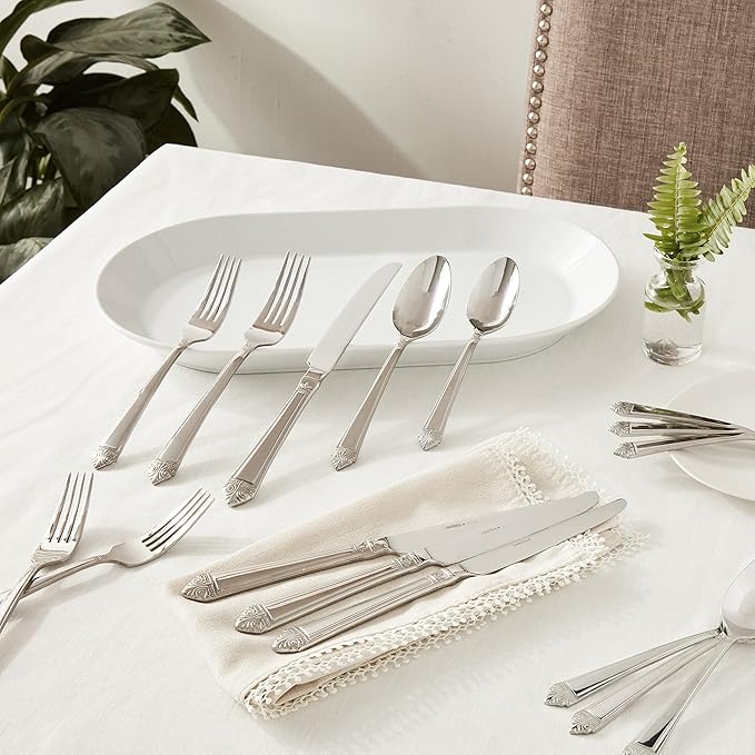 Oneida Eave 20 Piece Everyday Flatware Set, Service for 4, 18/0 Stainless Steel, Silverware Set | (Pack of 3)
