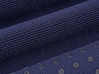 Cotton Paradise 100% Cotton Non Slip Bath Mats for Bathroom, 17x24 inch Soft Absorbent Quick Dry Machine Washable Floor Bath Mat, Navy Blue