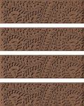 Bungalow Flooring Waterhog Stair Treads (Set of 4) – 8 1/2 x 30 Inches, Durable,Water-Trapping, Indoor/Outdoor Floor Covering, Boxwood Collection – Made in USA, Dark Brown