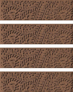 Bungalow Flooring Waterhog Stair Treads (Set of 4) – 8 1/2 x 30 Inches, Durable,Water-Trapping, Indoor/Outdoor Floor Covering, Boxwood Collection – Made in USA, Dark Brown