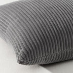 Topfinel Dark Grey Throw Pillow Covers Set of 4,Soft Velvet Modern Double-Sided Designs,Decorative Cushion CasesMix and Match for Home Decor, Pillow Inserts Not Included (20x20 inch)