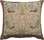 Charlotte Home Furnishings Decorative Pillow Covers for Couch 19x19 in, Tapestry Throw Pillow Cover for Living Room Bed Decor, Cream Tree French Country Sofa Cushion Cases, Soft Cotton Jacquard Woven