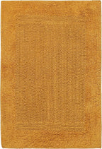 Savi Home Bath Mat Rug 17x24 Honey Mustard, 100% Pure Cotton, Super Soft Bath Rug, Plush & Absorbent, Hand Tufted Heavy Weight Construction, Full Reversible Step Out Rugs