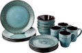 American Atelier 6588-16rb 16 Piece Delilah Round Dinnerware Set, Green