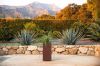 Veradek Corten Steel Series Pedestal Planter - Tall Corten Steel Planter for Outdoor Porch/Patio | Naturally Rusting Steel for All-Weather Use | Modern Rustic Décor for Tall Plants, Trees, Flowers