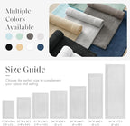 Madison Park Splendor Reversible 100% Cotton Tufted Bathroom Rug-3000 GSM Hotel Quality Luxurious Plush Medium Pile Bath Mat Absorbent, Quick Dry, Shower Room Décor, 24x44 Grey