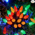 Joiedomi C6 LED Christmas String Lights,140(2 x 70) Count Strawberry Christmas Trees Lights, 45.2FT Connectable Multicolor for Indoor Outdoor Holiday Party Decor,Green Wire
