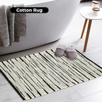 Bedding Craft Handmade Woven Tonal Chindi Rugs 24x36-Inch Rectangle, Reversible Farmhouse Braided Cotton Rug - Grey Multi