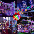 492FT Outdoor Christmas Lights, 1300 LED Super Long String Lights 8 Lighting Modes & Timer Memory, Outsite Waterproof Light Strings for Xmas Tree Garden Wedding Party Holiday Decorations Multicolor