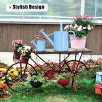 Metal Watering Can (1 Gallon) for Outdoor&Indoor Plants with Free Small Watering can for Kids, Plant Watering Can with Removable spout, Perfect for Garden Flower, Houseplants, (Light Blue)