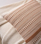 Boho Throw Pillow Covers 22x22 Inch Set of 2, Farmhouse Decorative Couch Pillow Cases, Brown Accent Pillows of Bed, Sofa Bedroom Living Room Home Decor Cushion Cover