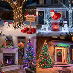 RGB Christmas Lights Outdoor, 164 FT 500 LED Color Changing String Lights with Remote & Timer, Music Sync Multiple Modes Waterproof Christmas Tree Light for Home Party Holiday Xmas Decoration