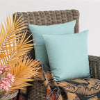 JMGBird Outdoor Pillows for Patio Furniture 18''x18'' Water Resistance Decorative Pillows Square Pillows with Inserts for Couch, Bed, Sofa, Bench, Chair