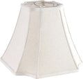 GOSO 1 Pc Square Cut Corner Medium Lampshade 13.2", Beige Fabric Lamp Shade for Table and Floor Lamps, 6.5x13.2x10.6" Spider Octagonal Lamp Shades Replacement for Bedroom DIY Bell, Easy Assembly