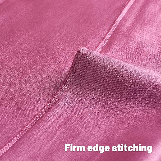 FUTEI Hot Pink Chenille Decorative Throw Pillow Covers 12x20 Inch Set of 2,Soft Embossed Striped Textured Lumbar Pillow Cases,Modern Home Decor for Couch Bed Living Room