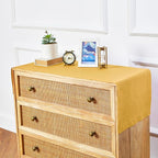 Solino Home Linen Mustard Yellow Table Runner 48 Inches - 100% Pure Linen Farmhouse Short Table Runner 14 x 48 Inch Ideal for Dresser and Coffee Tables - Fete