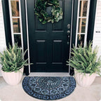 ubdyo Warm Stylish Front Door Mat - Low Pile Front Door Mat Outside Entrance - Muddy Dirt Trapping Welcome Matt Outdoor - Rubber Backing Anti Slip Indoor Doormat Entrance - Large 23" 'x 36"