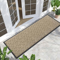 Yimobra Outdoor Runner Rug 72x24, All-Season Waterproof Doormat Outdoor Entrance, Heavy Duty Non-Slip Outside Commercial Grade Door Mat, Easy Clean, Light Beige