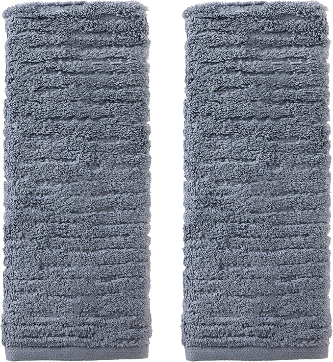 SKL Home CloudSoft Cotton Luxury 6-Piece Towel Set, Smoke Blue