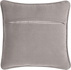 Boho Living Jada Premium Woven Design, Living Room Décor, Decorative Throw, (1) 18" x 18" Pillow Cover with Insert, Grey
