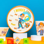 Zak Designs Blippi Kids Dinnerware Set 3 Pieces, Durable and Sustainable Melamine Bamboo Plate, Bowl, and Tumbler are Perfect For Dinner Time With Family (Blippi, TABBS)
