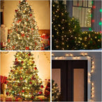 Dazzle Bright Christmas Mini String Lights, 40FT 200 Count Incandescent Waterproof Fairy Lights Plug in, Connectable Christmas Decorations for Indoor Outdoor Home Party Garden Yard, Warm White