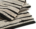 Bedding Craft Handmade Woven Tonal Chindi Rugs 24x36-Inch Rectangle, Reversible Farmhouse Braided Cotton Rug - Grey Multi