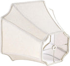 GOSO 1 Pc Square Cut Corner Medium Lampshade 13.2", Beige Fabric Lamp Shade for Table and Floor Lamps, 6.5x13.2x10.6" Spider Octagonal Lamp Shades Replacement for Bedroom DIY Bell, Easy Assembly