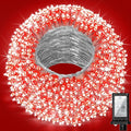 240ft Outdoor Christmas Lights, 750 LED Super Long String Lights 12 Modes & Timer Memory, Dimmable Outsite Waterproof Light Strings for Xmas Tree Garden Wedding Party Holiday Decorations Red